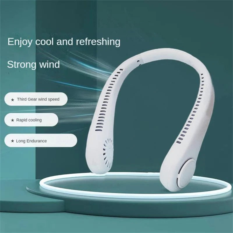 Portable neck fan