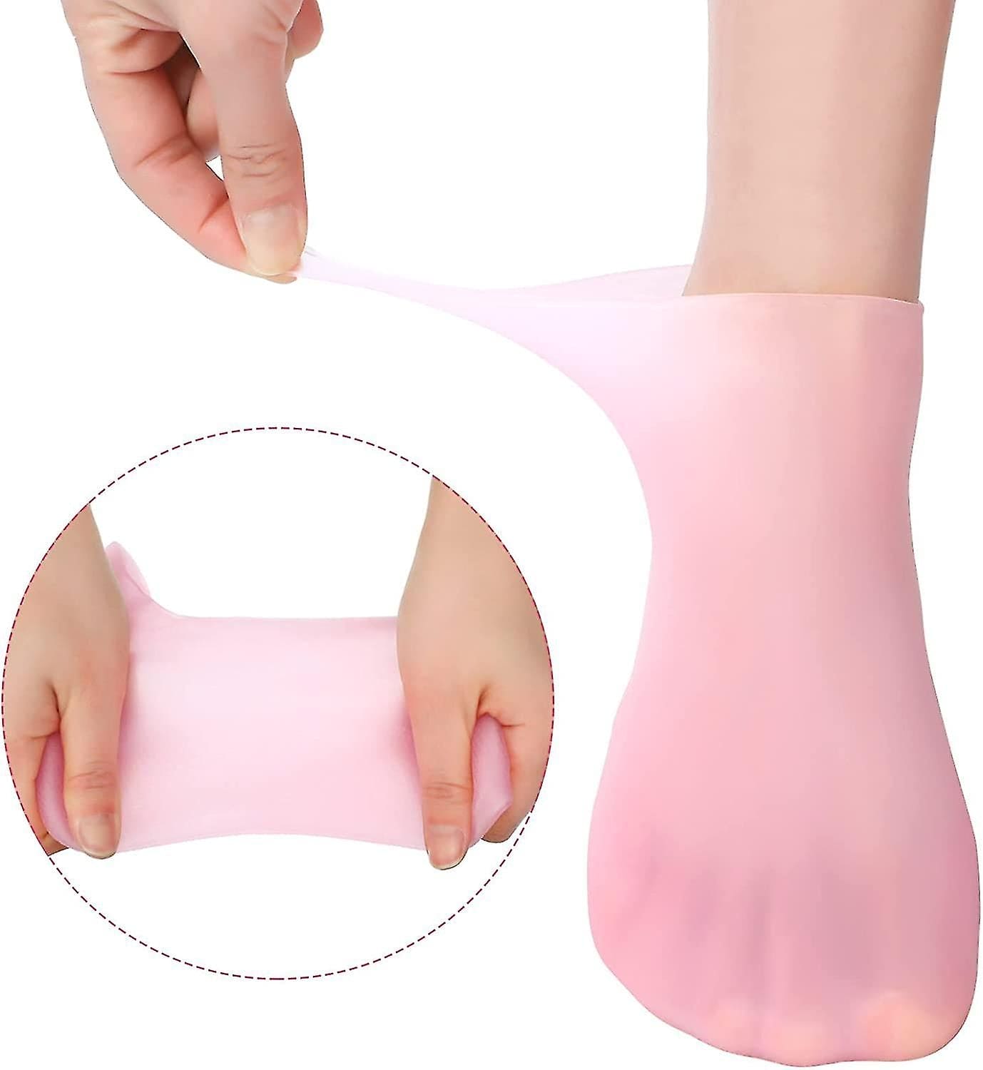 Silicon moisturizing socks