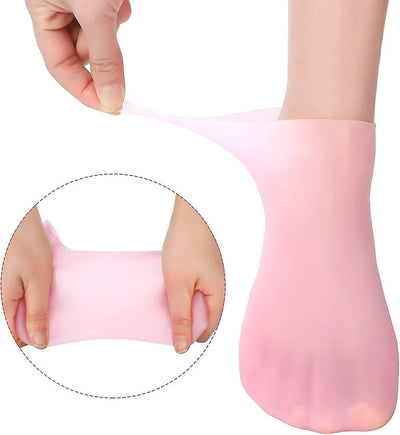Silicon moisturizing socks
